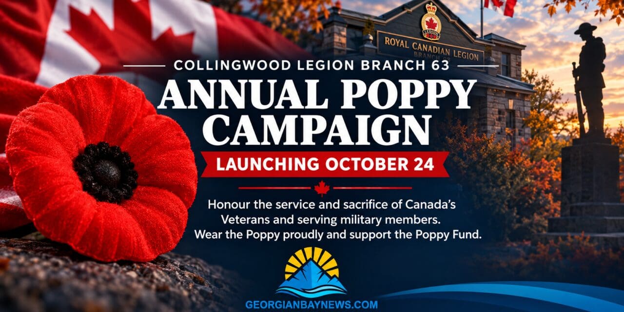 🇨🇦  Collingwood Legion Launches 2026 Poppy Campaign