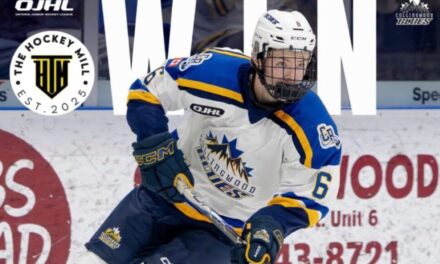 🏒  Dale West | The Mike Jackson Collingwood Blues have stretched the winning streak to nine with an 11-1 thumping of the Mississauga Chargers