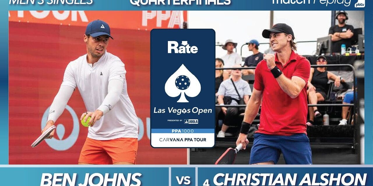Ben Johns vs Christian Alshon at the PPA Rate Las Vegas Open (Quarterfinal)