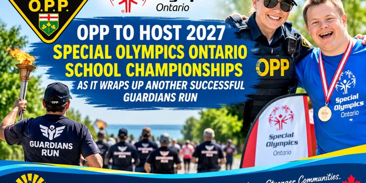 ❤️  OPP TO HOST 2027 SPECIAL OLYMPICS ONTARIO SCHOOL CHAMPIONSHIPS AS IT WRAPS UP ANOTHER SUCCESSFUL GUARDIANS RUN 