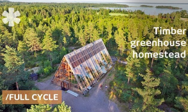 🌞  He dreamed of self-feeding solar house. So he built A-frame greenhouse home | Kirsten Dirksen