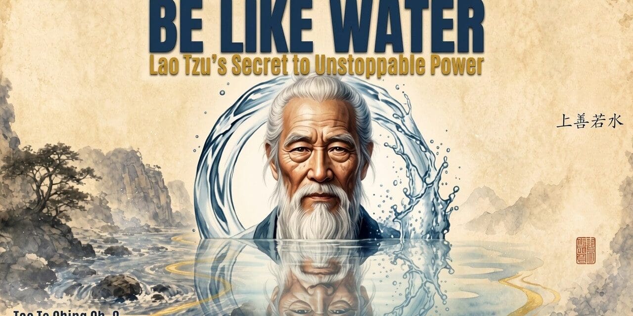 💦  Lao Tzu’s Secret to Unstoppable Power? Become Like Water