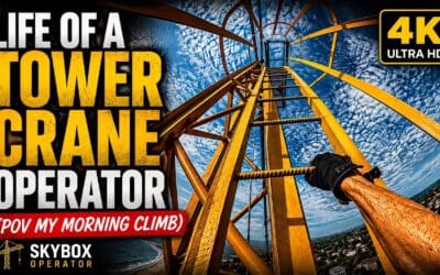 Life of a TOWER CRANE Operator ποΈ (POV My Morning Climb)