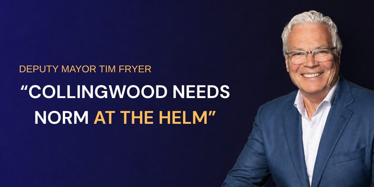 ✅  Deputy Mayor Tim Fryer is backing Norm Sandberg for Mayor