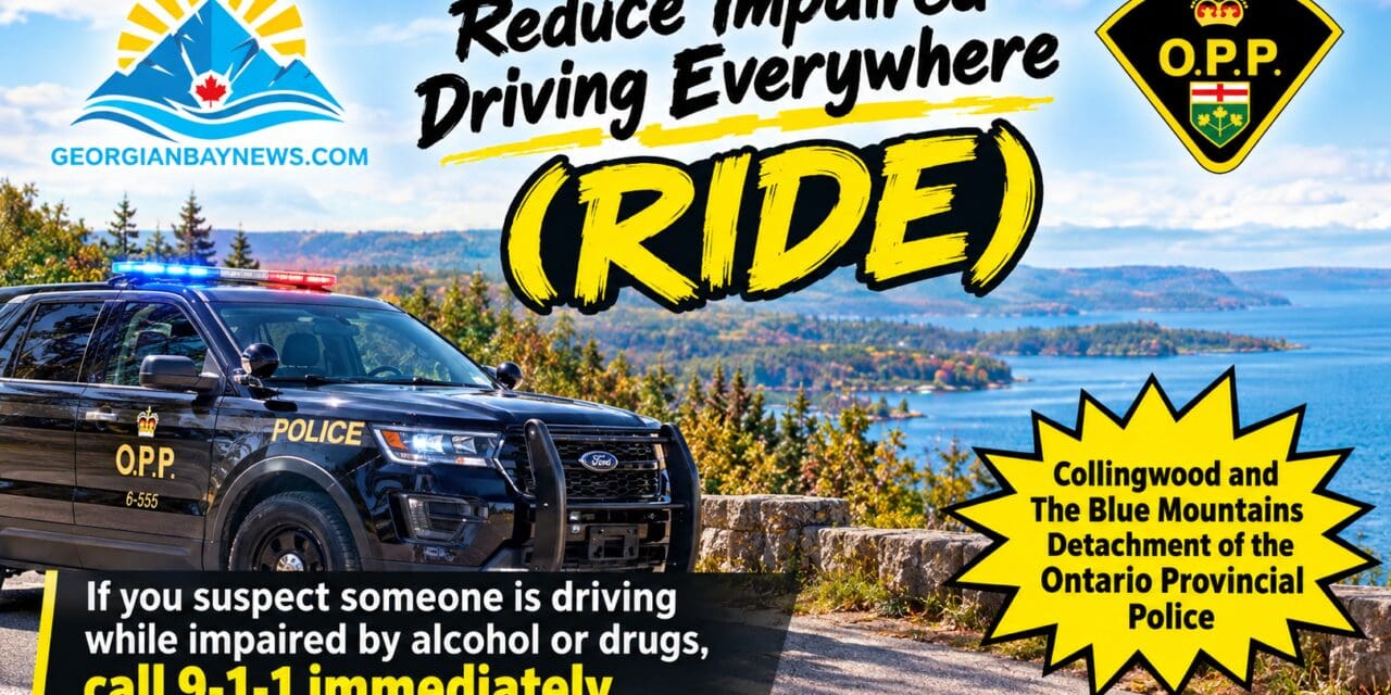 🚔  COLLINGWOOD OPP REMOVE TWO IMPAIRED DRIVERS FROM OUR ROADWAYS