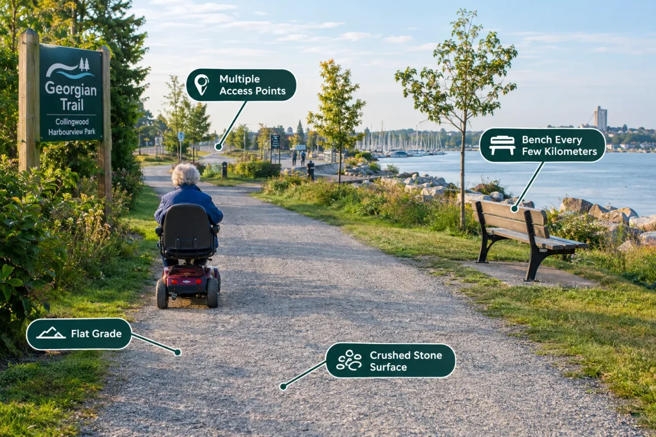 The Georgian Trail: A Flagship Route Among Senior-Friendly Walking Trails Around Collingwood and the Blue Mountains
